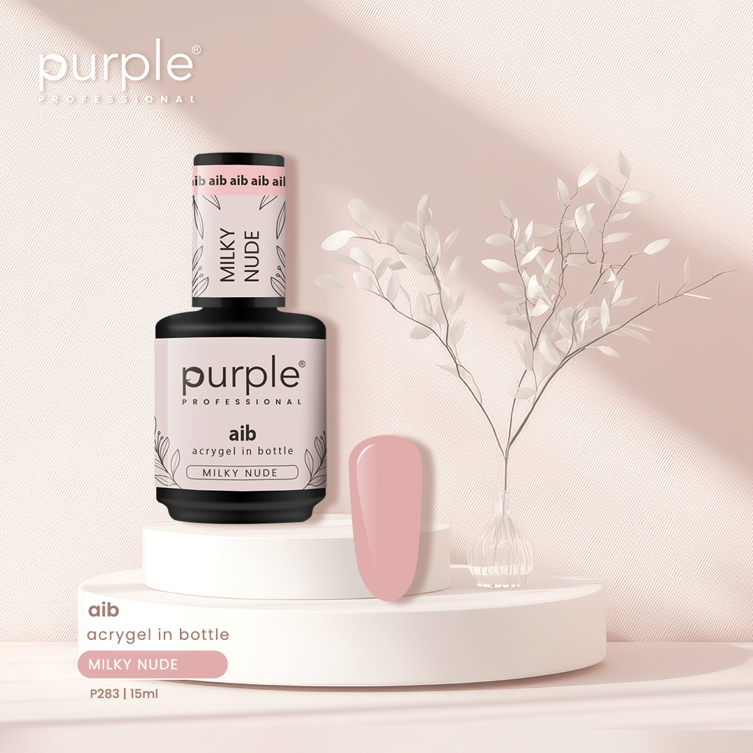 AIB - Acrygel In Bottle Milky Nude - Pipa Cosmetics Purple Professional®