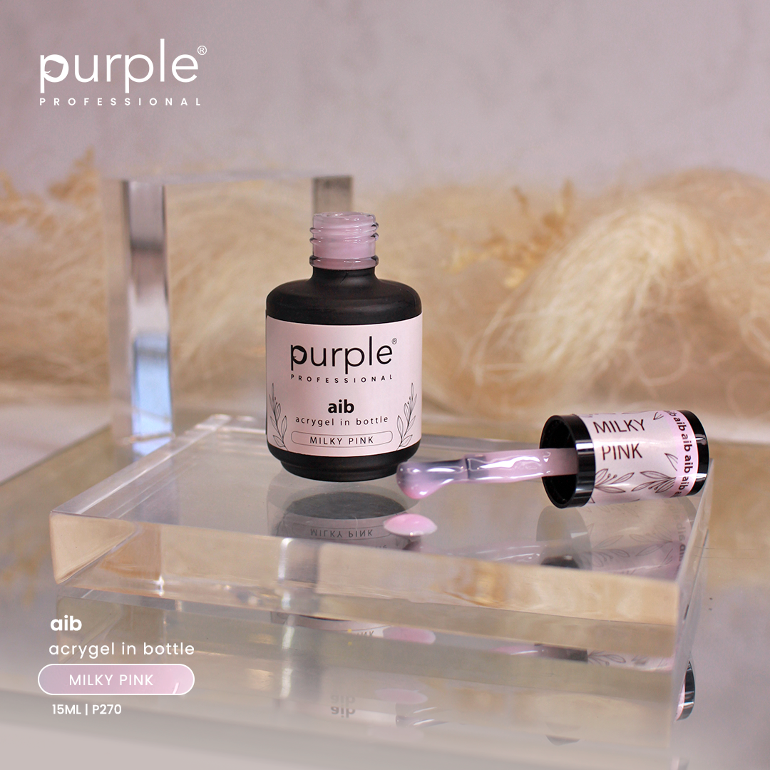 AIB - Acrygel In Bottle Milky Pink - Pipa Cosmetics Purple Professional®
