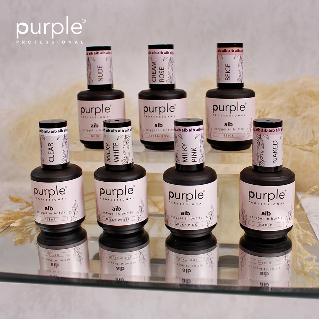 AIB - Acrygel In Bottle Clear - Pipa Cosmetics Purple Professional®