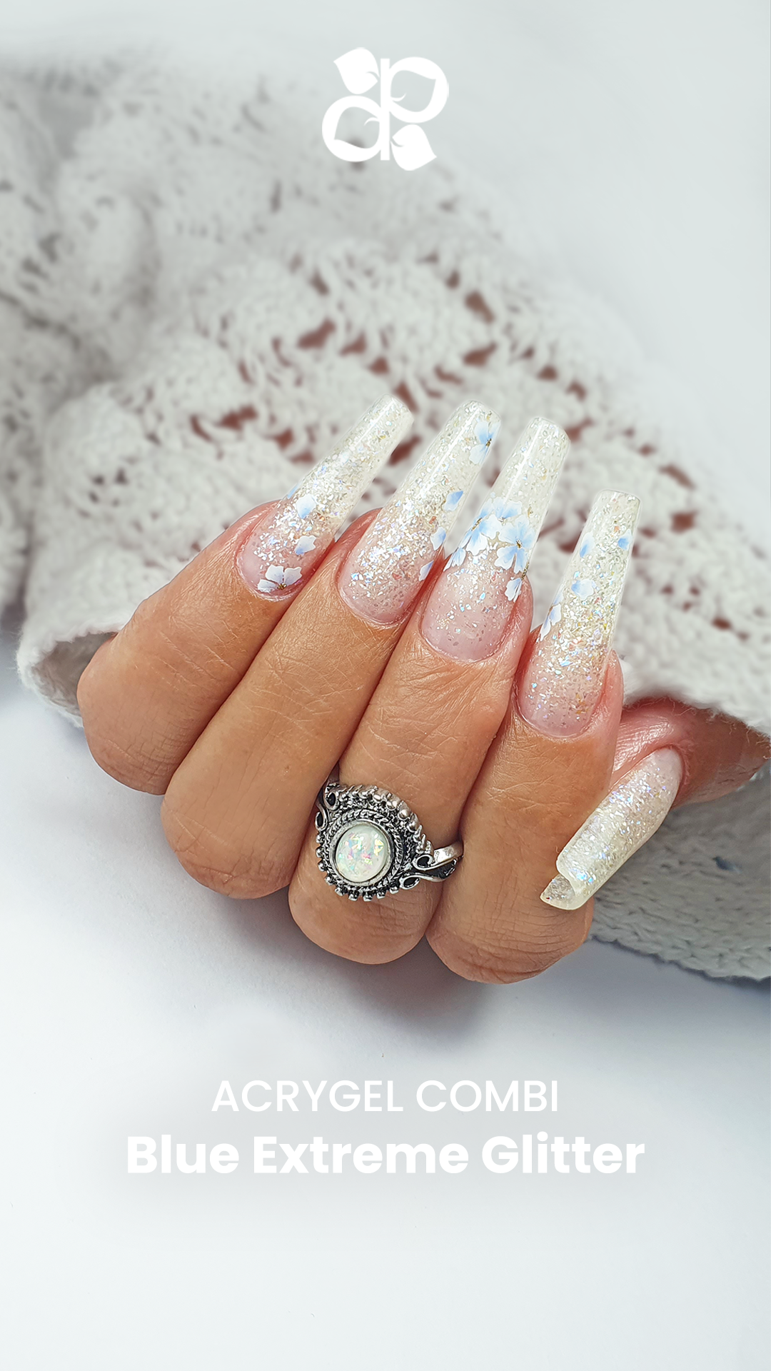 Acrygel Combi Blue Extreme Glitter - Pipa Cosmetics Purple Professional®