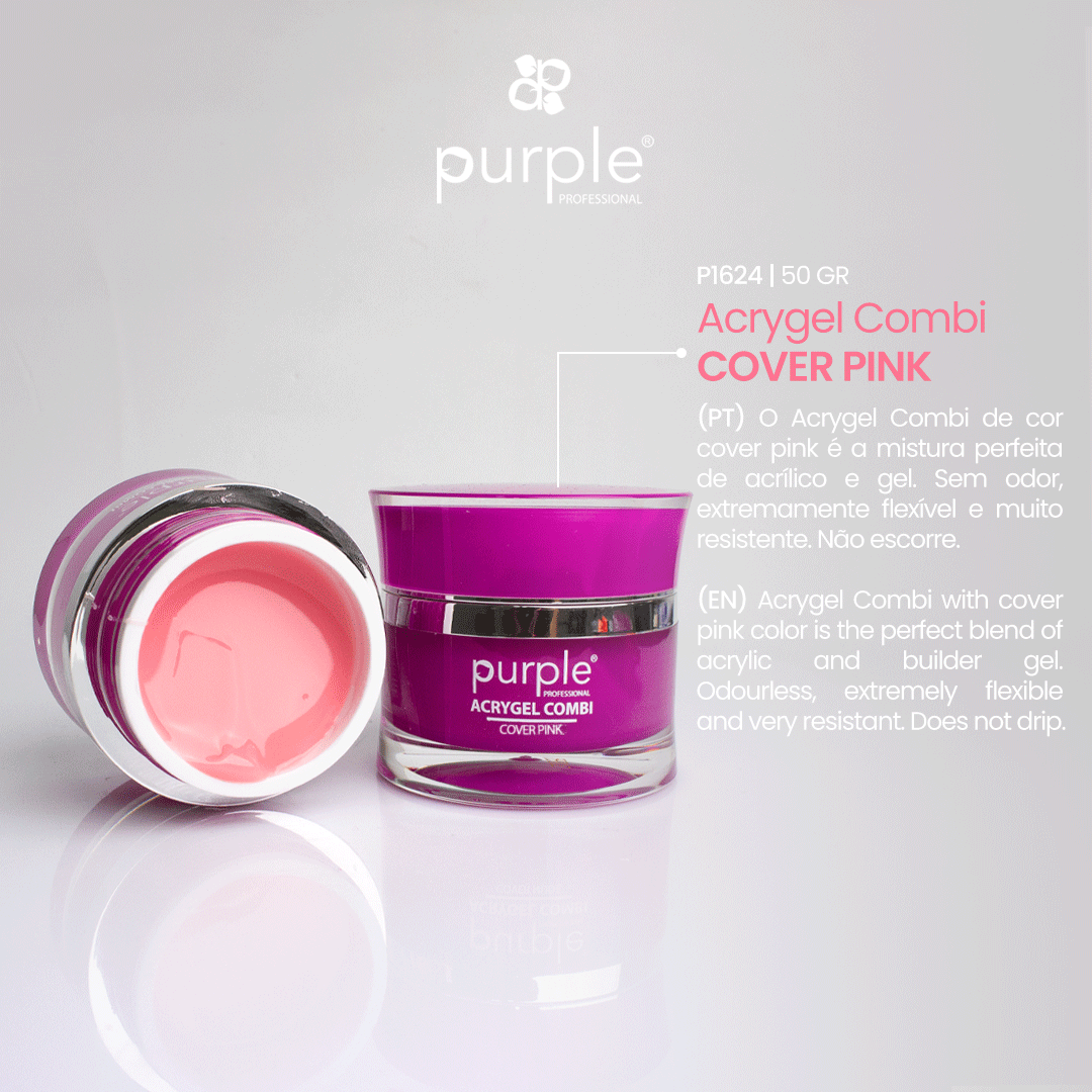Acrygel Combi Cover Pink - Pipa Cosmetics Purple Professional®