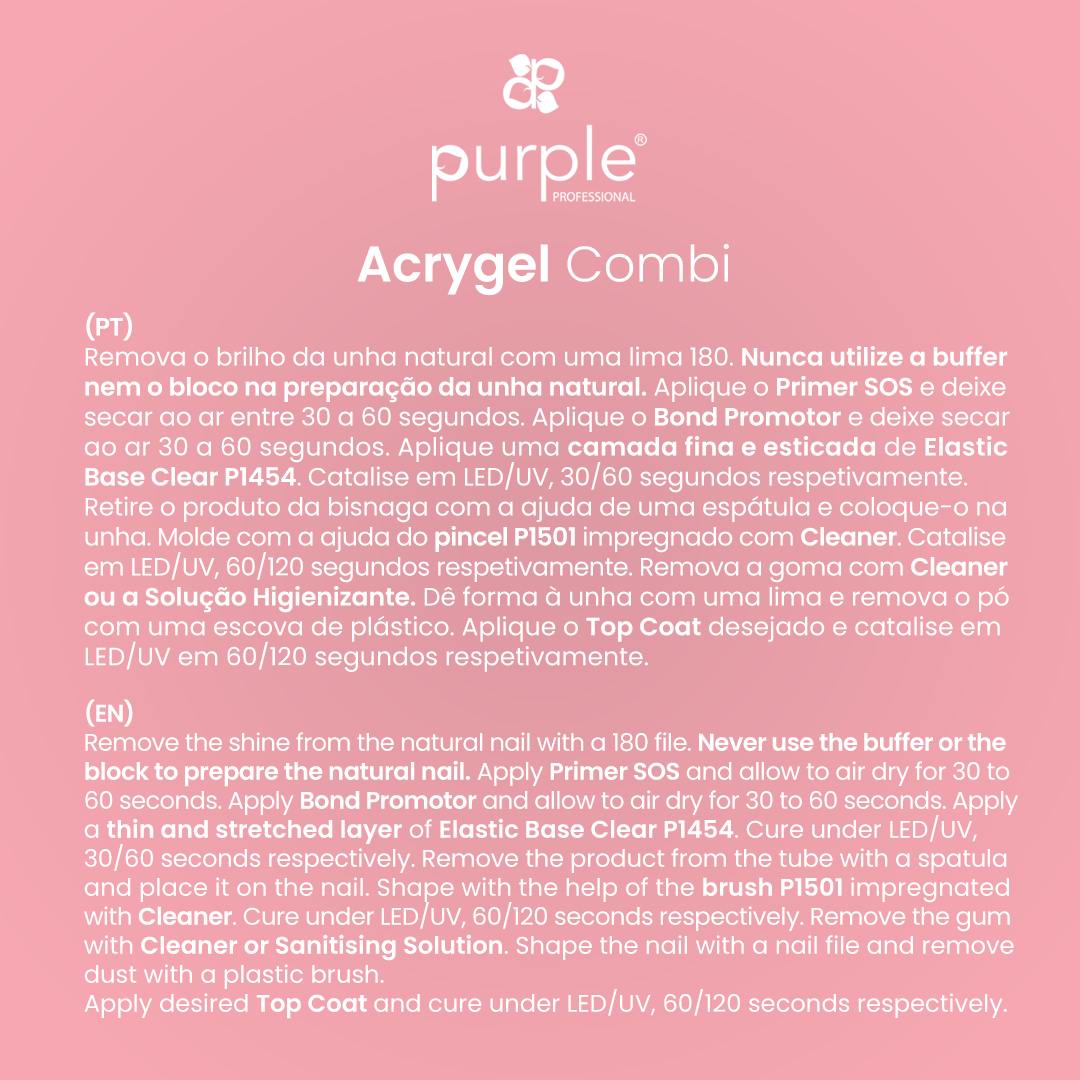 Acrygel Combi Cover Pink - Pipa Cosmetics Purple Professional®