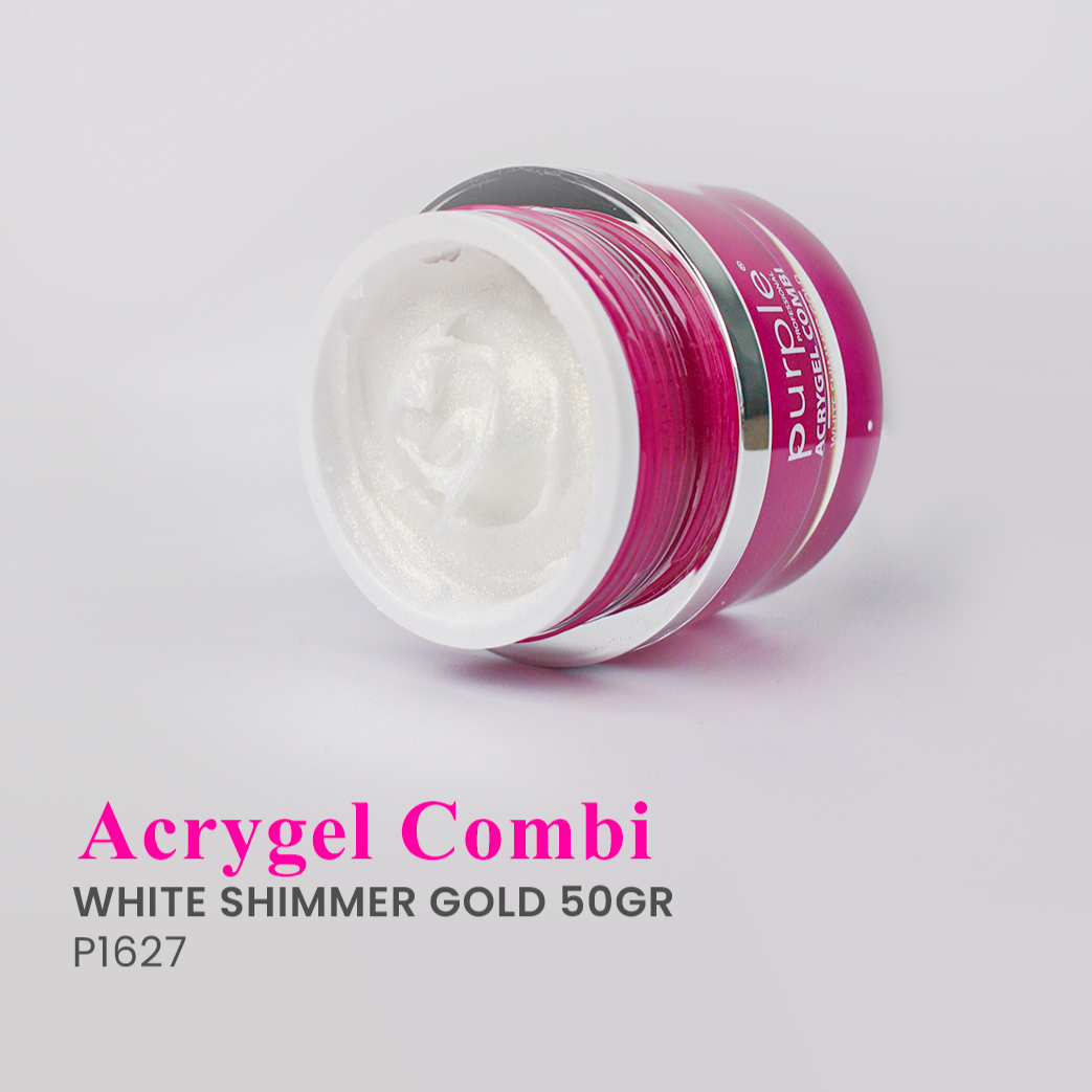 Acrygel Combi White Shimmer Gold - Pipa Cosmetics Purple Professional®