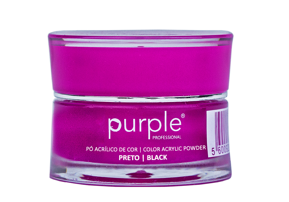 Acrylic Powder Black - Pipa Cosmetics Purple Professional®