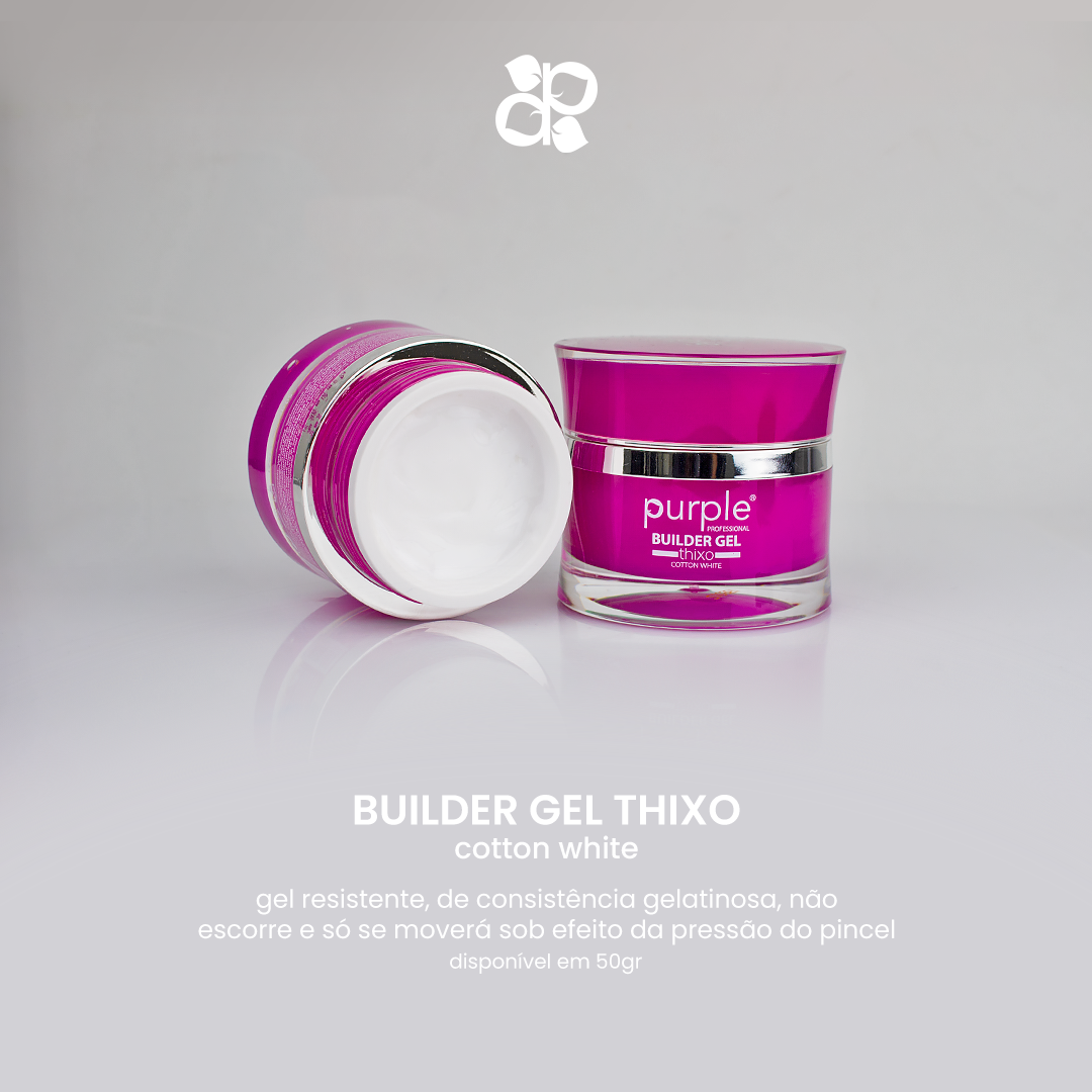 Builder Gel Thixo Cotton White - Pipa Cosmetics Purple Professional®