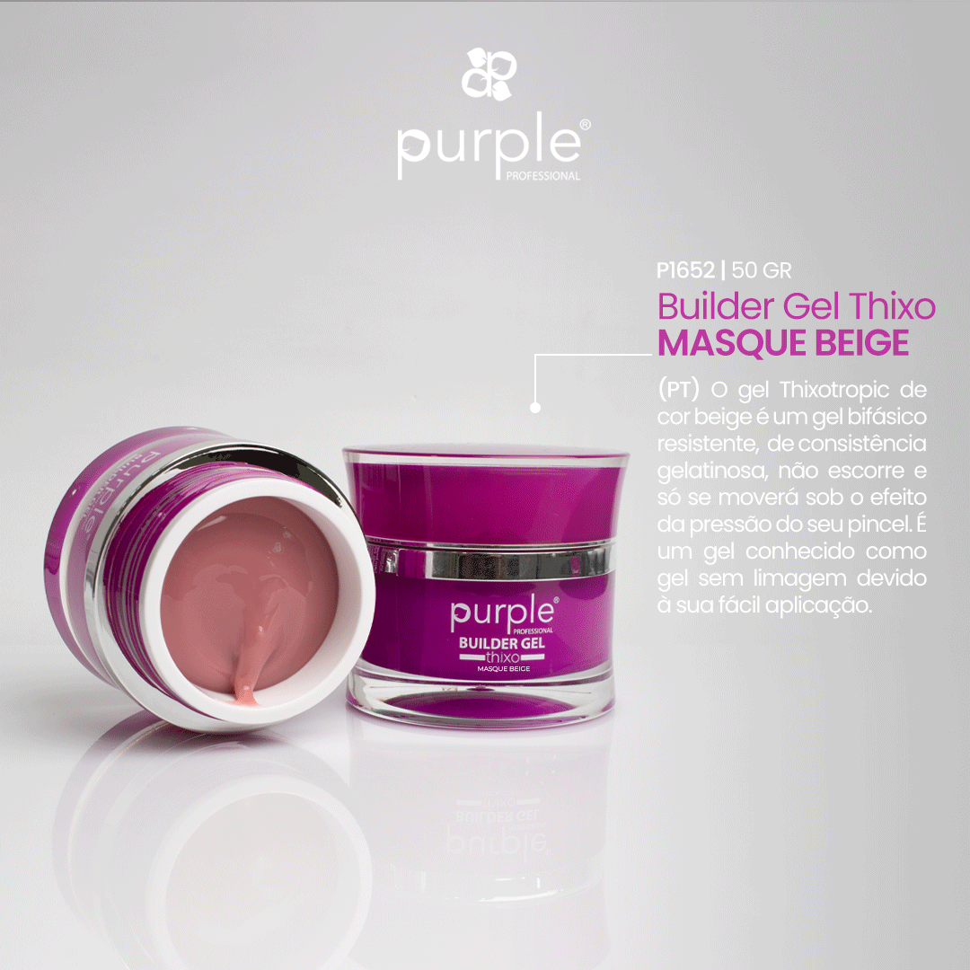 Builder Gel Thixo Masque Beige - Pipa Cosmetics Purple Professional®
