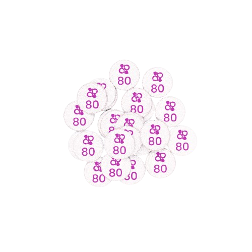 Circular Adhesive Refills 15mm Discs 80 - Pipa Cosmetics Purple Professional®