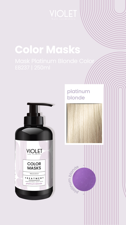 Color Masks – Platinum Blonde - Pipa Cosmetics Violet Hair Cosmetics®