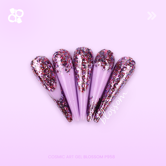 Cosmic Art Gel Blossom - Pipa Cosmetics Purple Professional®