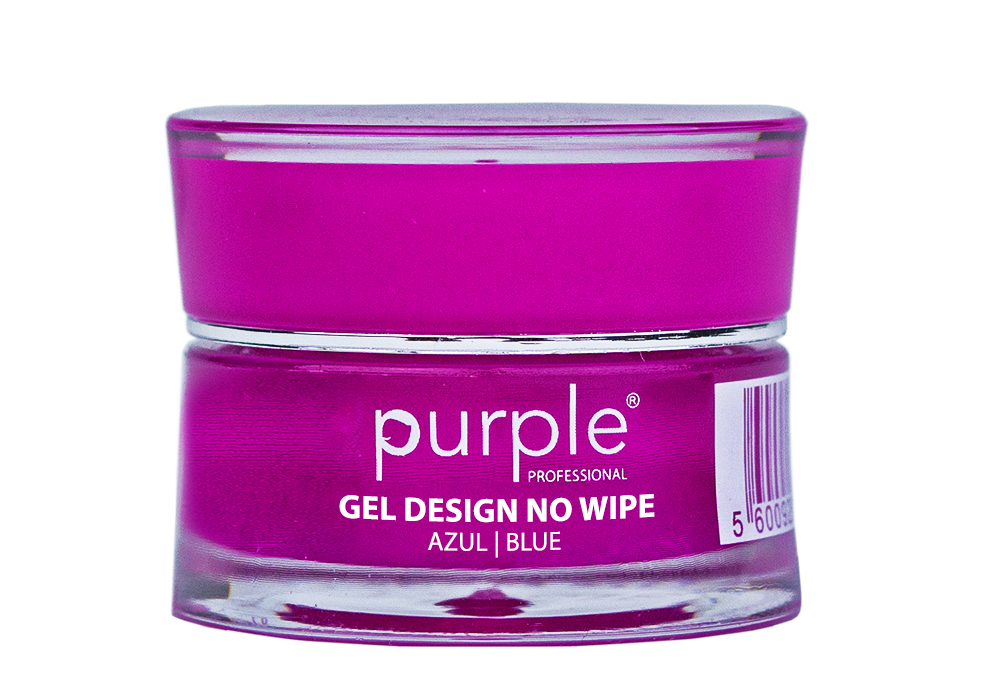 Gel Design Blue No Wipe - Pipa Cosmetics Purple Professional®