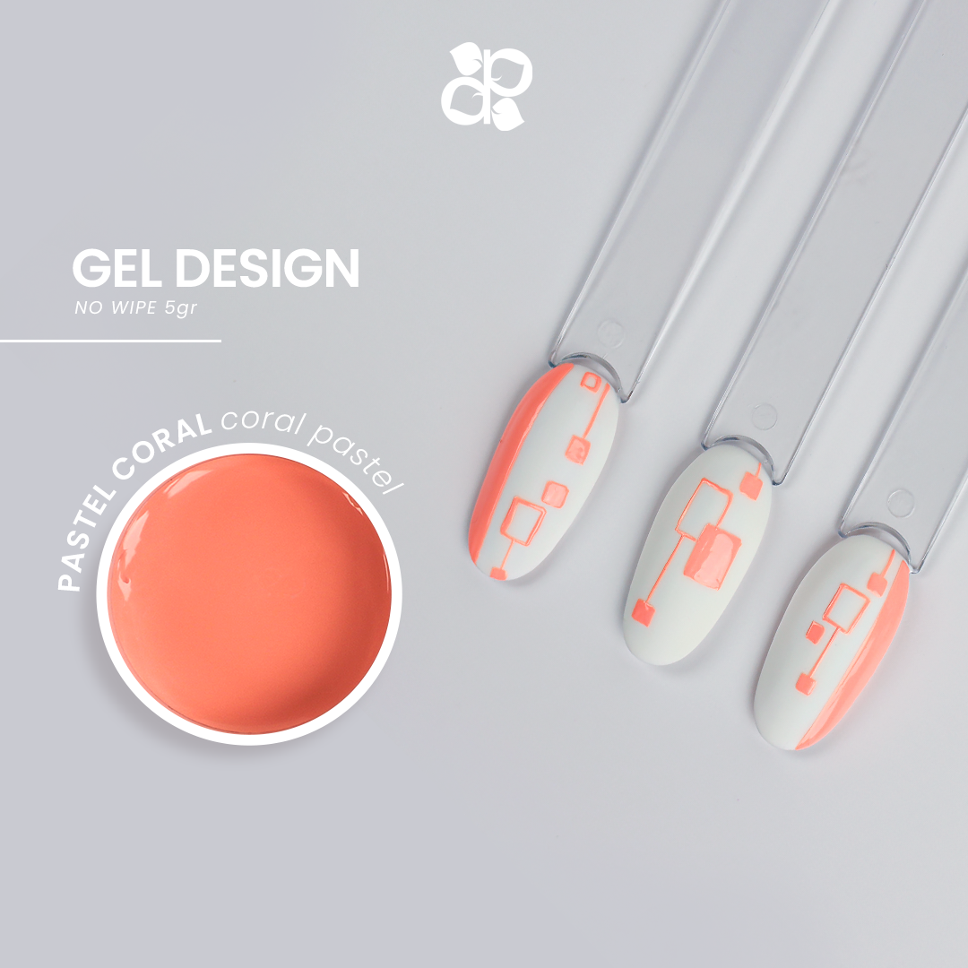 Gel Design Coral No Wipe - Pipa Cosmetics Purple Professional®