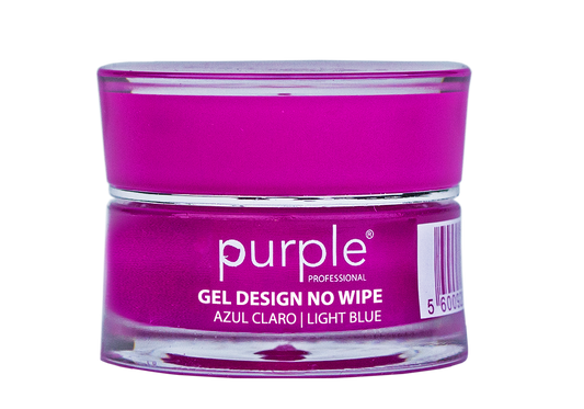 Gel Design Light Blue No Wipe - Pipa Cosmetics Purple Professional®
