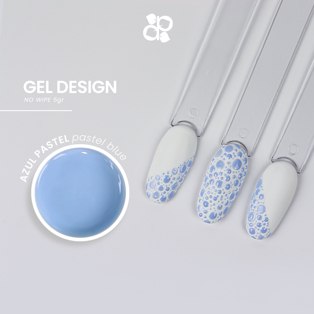 Gel Design Pastel Blue No Wipe - Pipa Cosmetics Purple Professional®