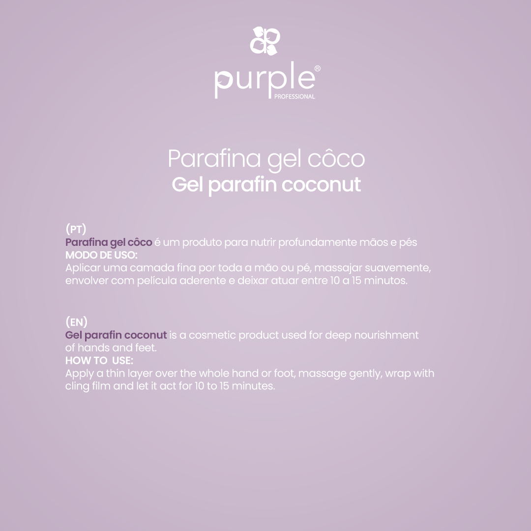 Gel Parafin Coconut - Pipa Cosmetics Purple Professional®