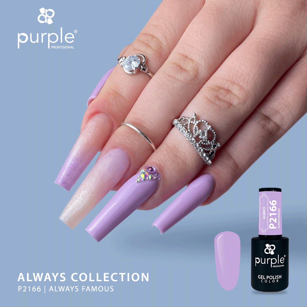 Gel Polish Always Famous - Pipa Cosmetics Purple Professional®