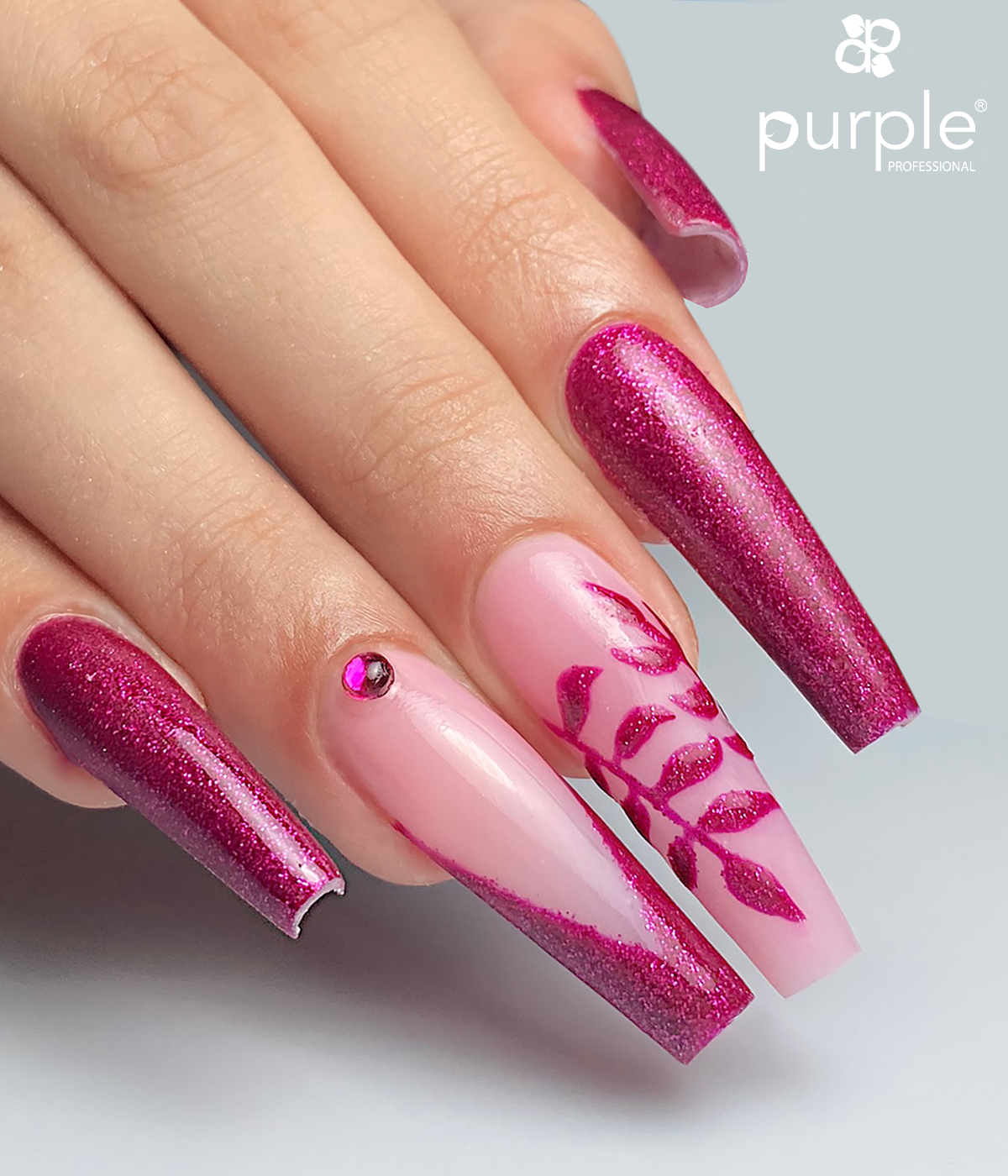 Gel Polish Completely Crazy glitter - Pipa Cosmetics Purple Professional®