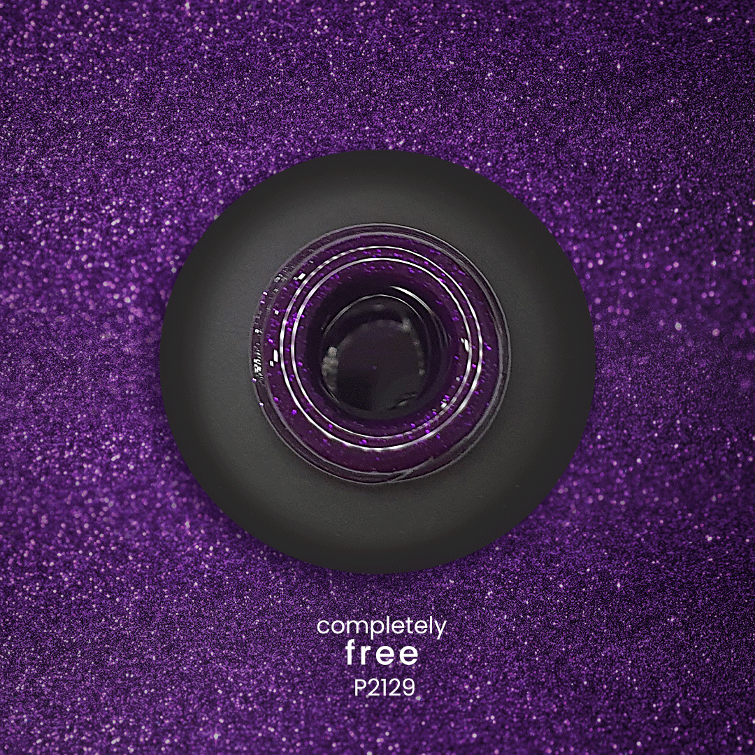 Gel Polish Completely Free glitter - Pipa Cosmetics Purple Professional®
