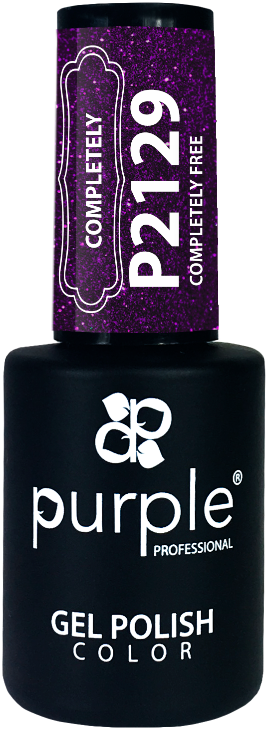 Gel Polish Completely Free glitter - Pipa Cosmetics Purple Professional®