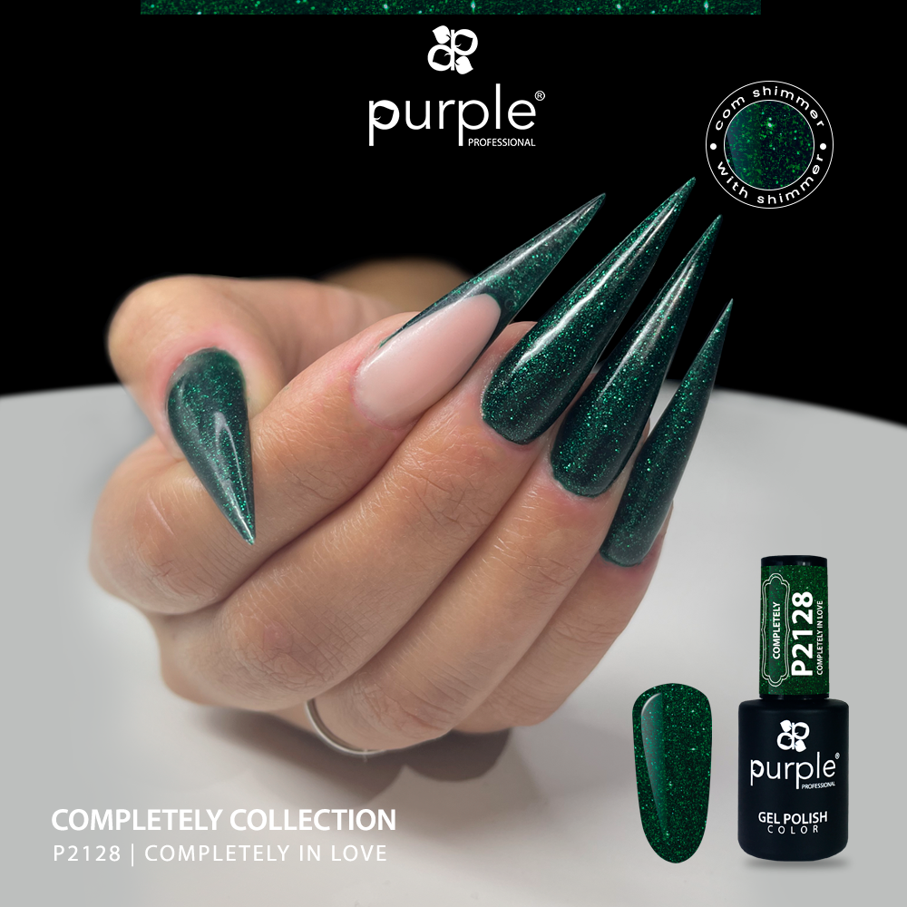 Gel Polish Completely in Love glitter - Pipa Cosmetics Purple Professional®