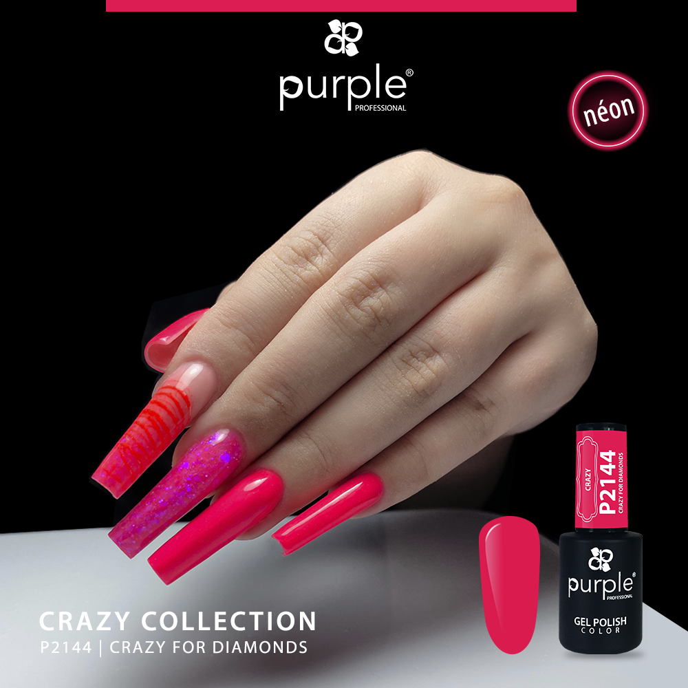 Gel Polish Crazy for Diamonds - Pipa Cosmetics Purple Professional®
