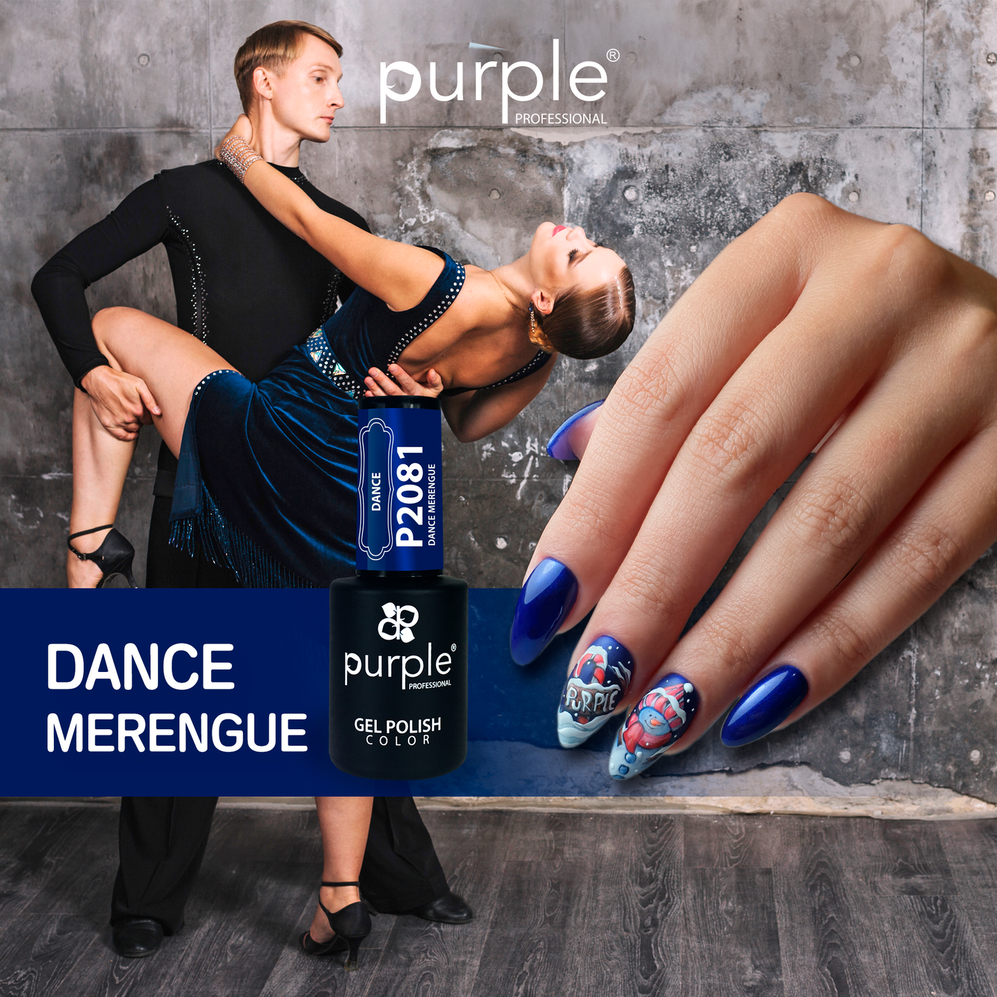 Gel Polish Dance Merengue - Pipa Cosmetics Purple Professional®