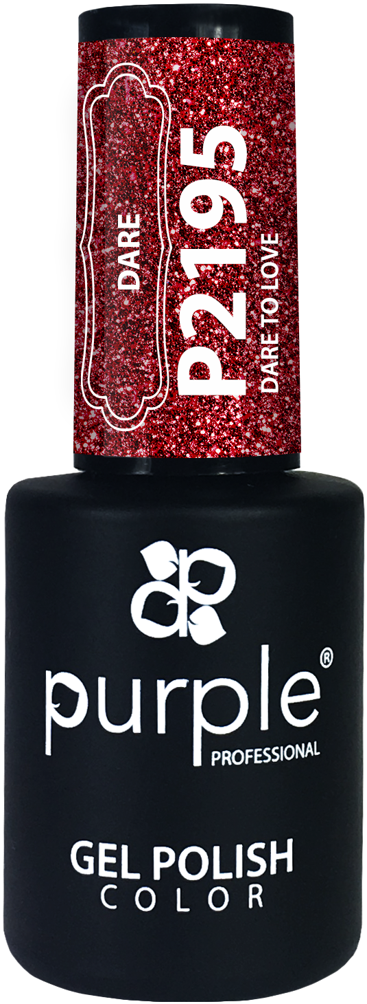 Gel Polish Dare to Love glitter - Pipa Cosmetics Purple Professional®