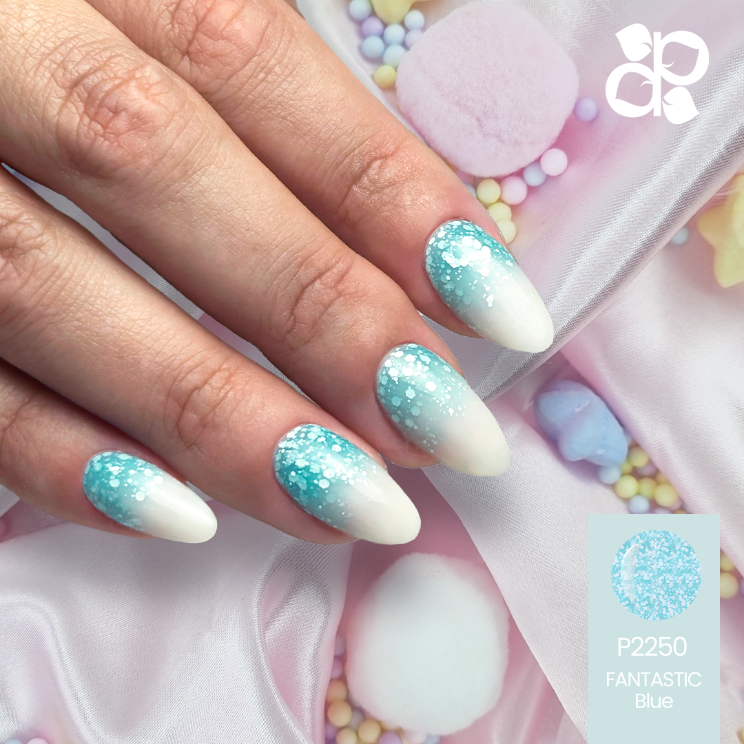Gel Polish Fantastic Blue flakes - Pipa Cosmetics Purple Professional®
