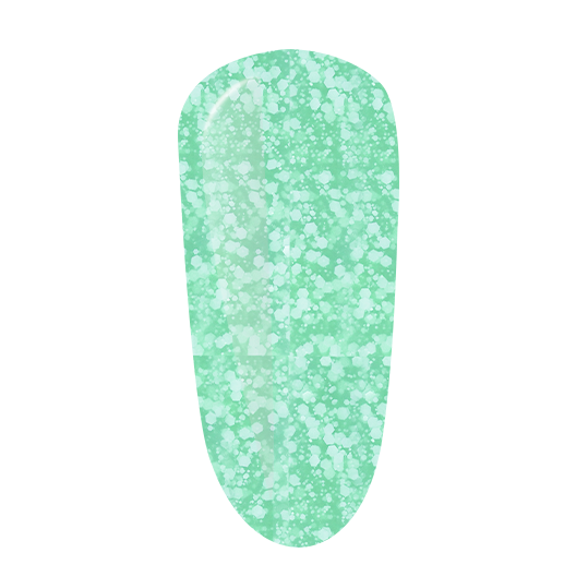 Gel Polish Fantastic Green flakes - Pipa Cosmetics Purple Professional®