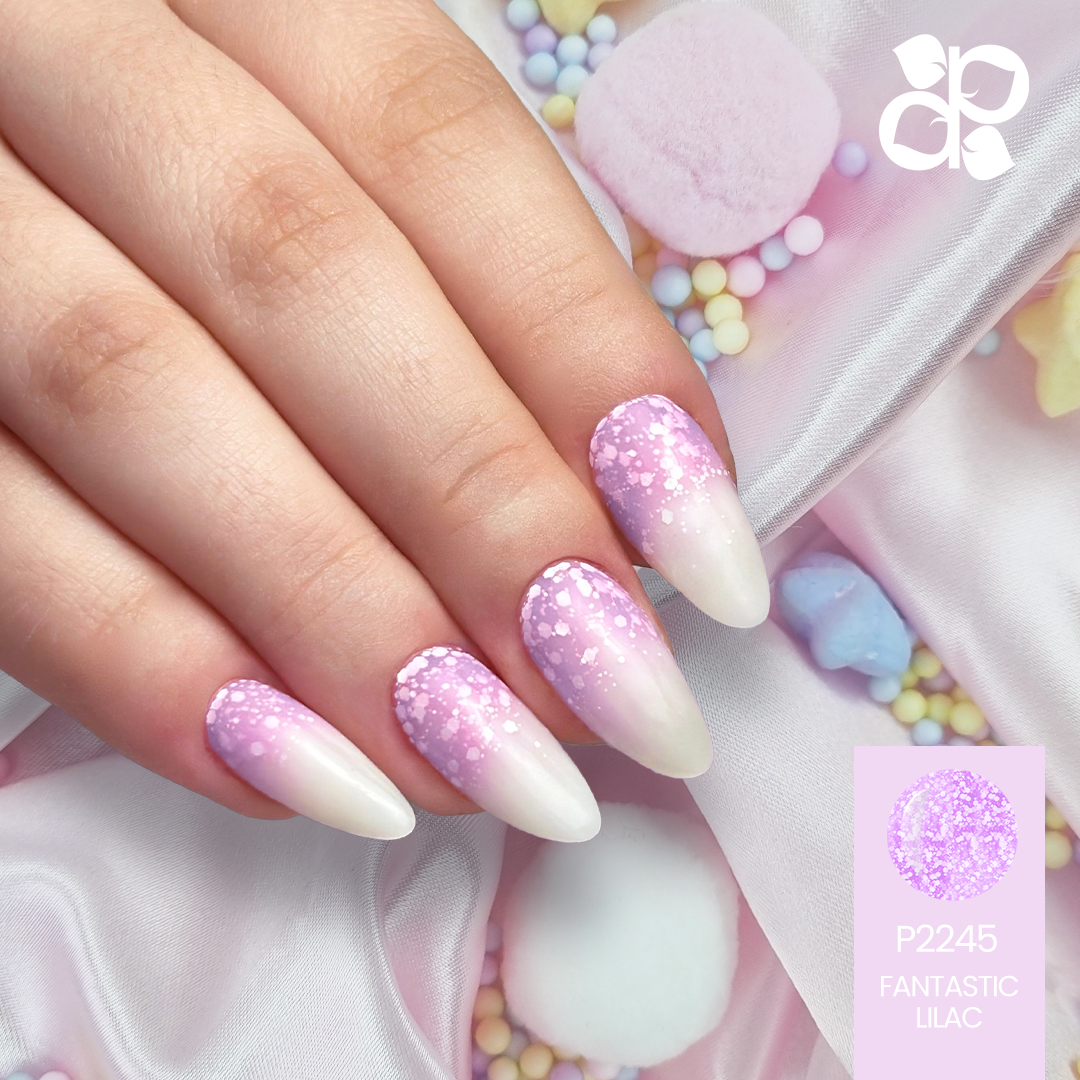 Gel Polish Fantastic Lilac flakes - Pipa Cosmetics Purple Professional®