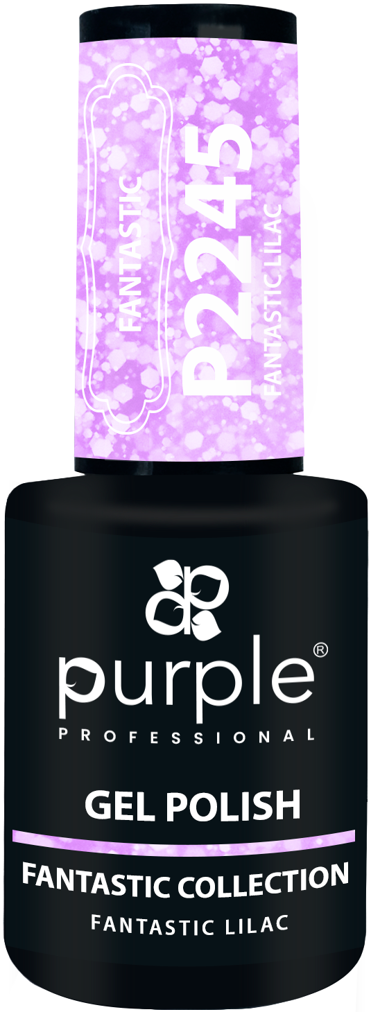 Gel Polish Fantastic Lilac flakes - Pipa Cosmetics Purple Professional®