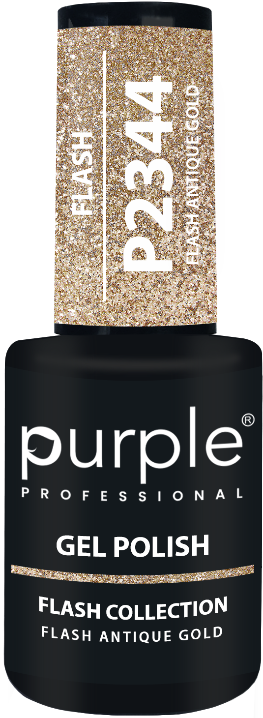 Gel Polish Flash Antique Gold - Pipa Cosmetics Purple Professional®