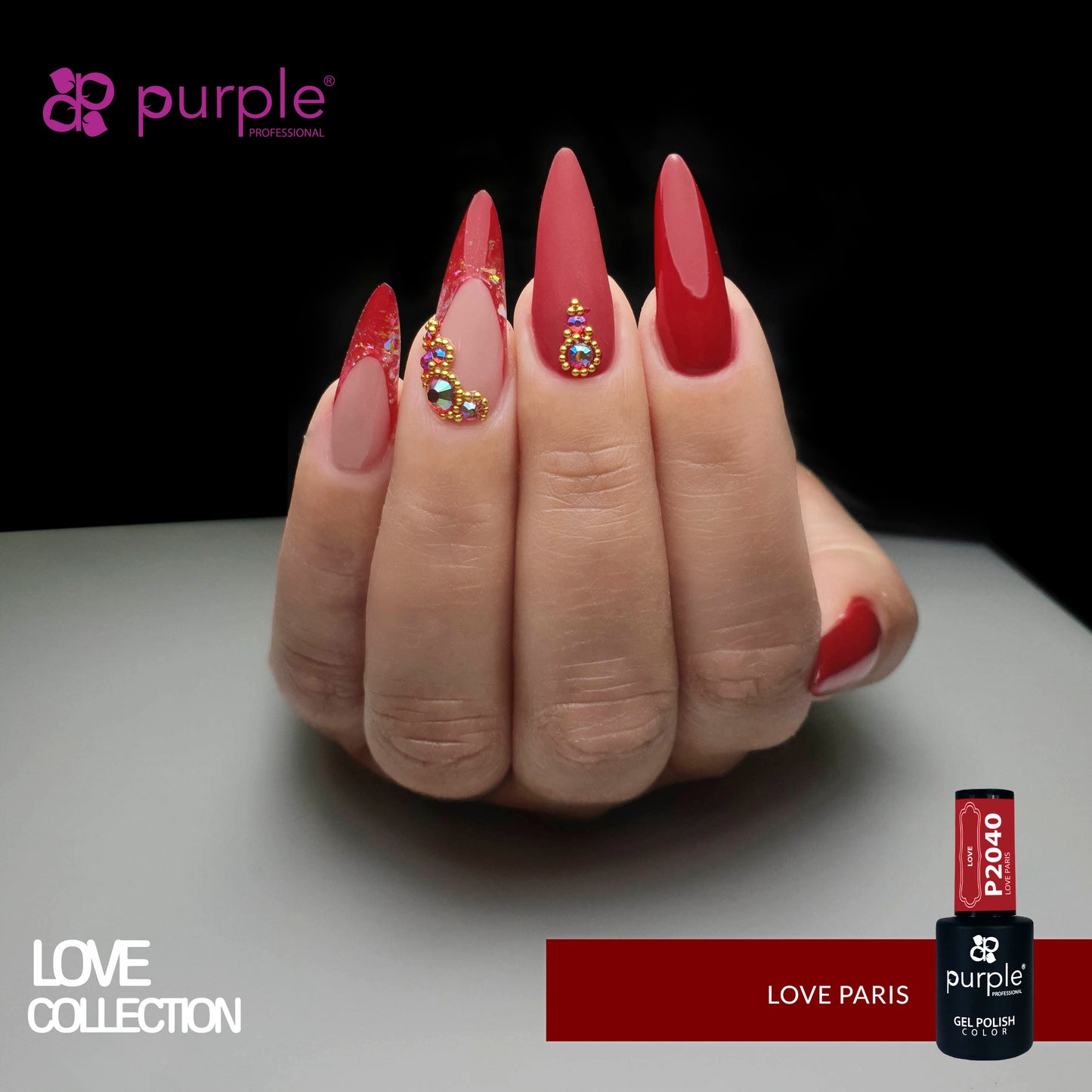 Gel Polish Love Paris - Pipa Cosmetics Purple Professional®