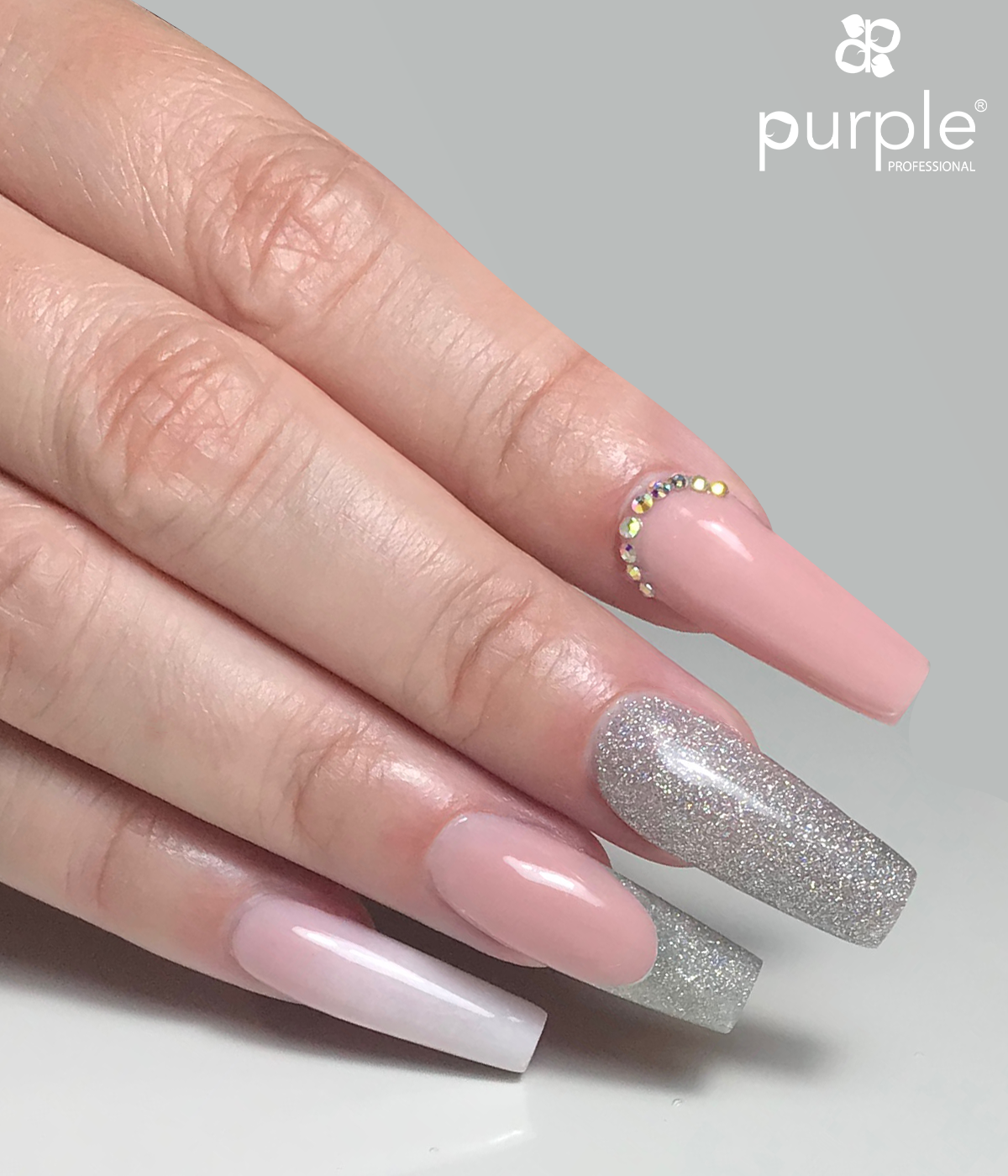 Gel Polish Magic Castle glitter - Pipa Cosmetics Purple Professional®