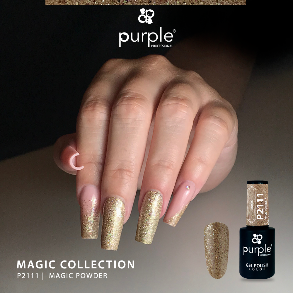 Gel Polish Magic Powder glitter - Pipa Cosmetics Purple Professional®