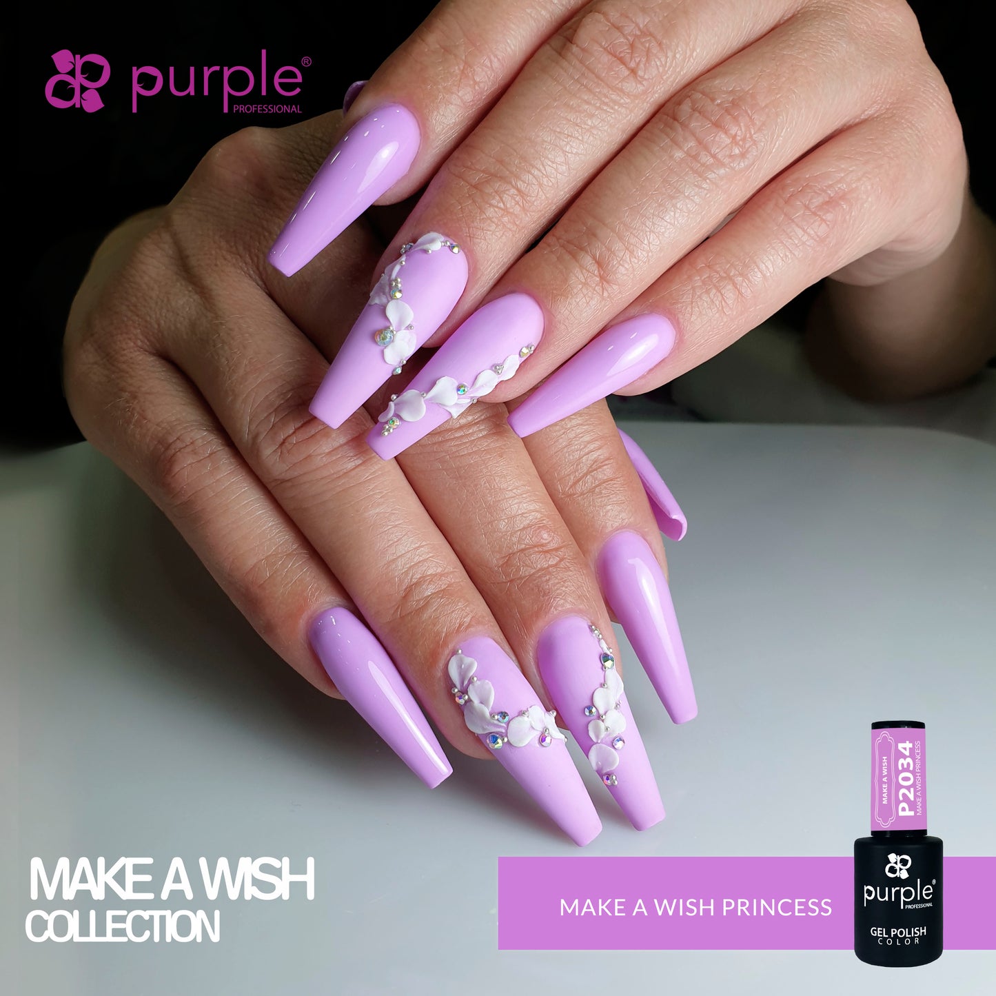 Gel Polish Make a Wish Princess - Pipa Cosmetics Purple Professional®