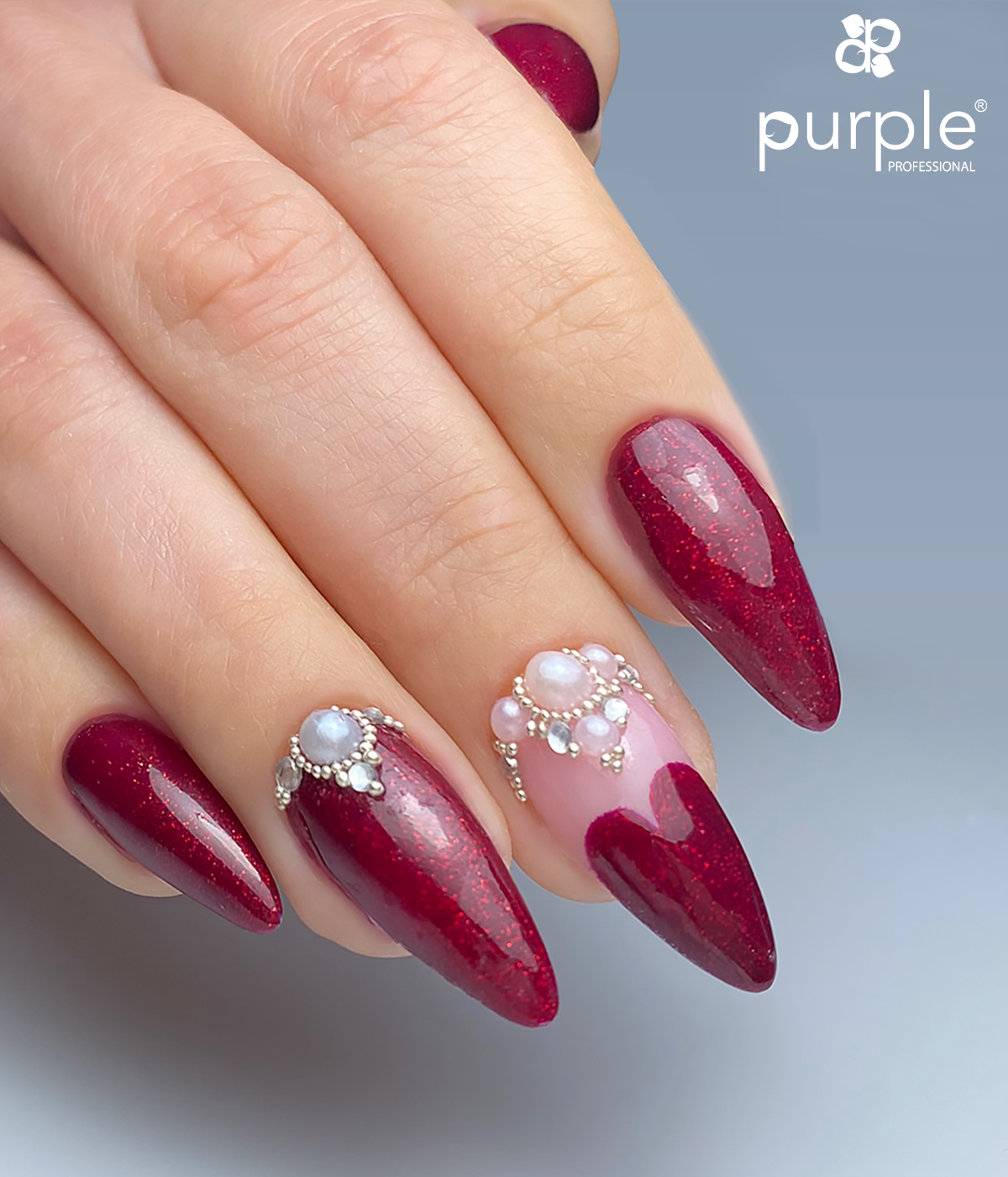 Gel Polish My French Bulldog glitter - Pipa Cosmetics Purple Professional®