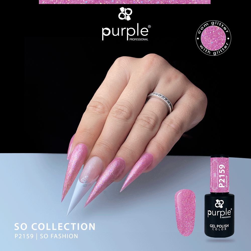 Gel Polish So Fashion glitter - Pipa Cosmetics Purple Professional®