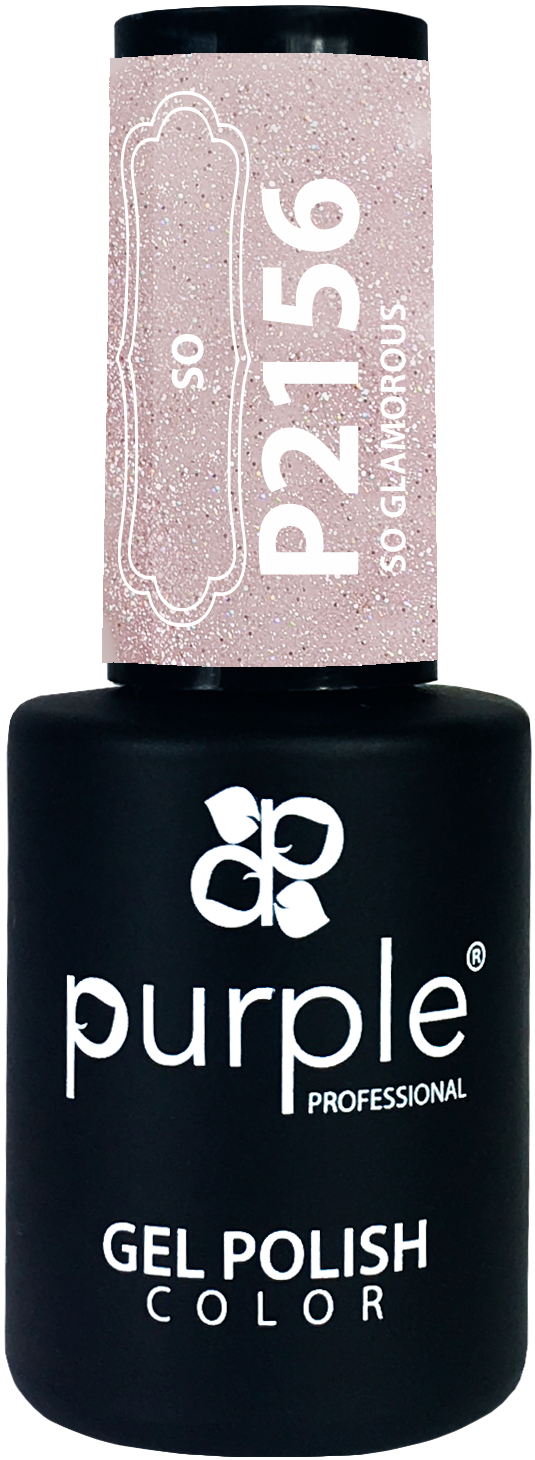 Gel Polish So Glamorous glitter - Pipa Cosmetics Purple Professional®