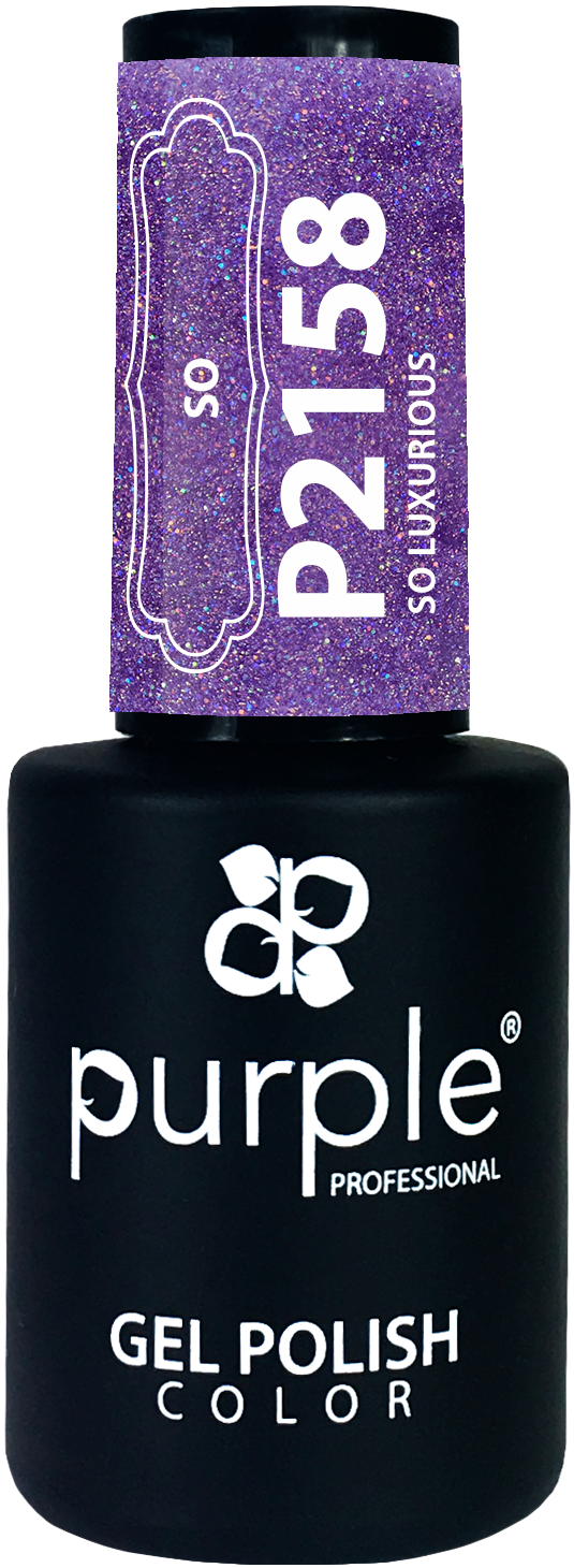 Gel Polish So Luxurious glitter - Pipa Cosmetics Purple Professional®
