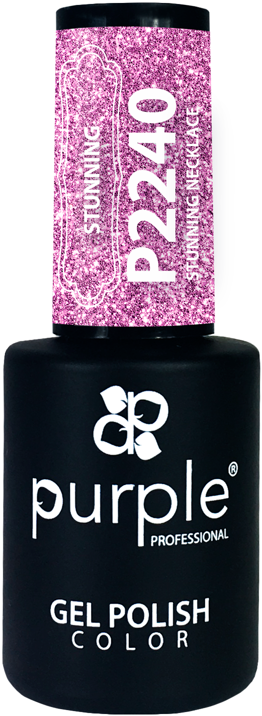 Gel Polish Stunning Necklace glitter - Pipa Cosmetics Purple Professional®