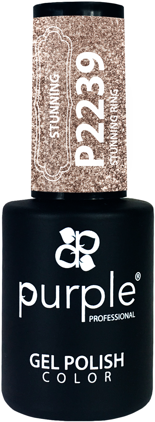 Gel Polish Stunning Ring glitter - Pipa Cosmetics Purple Professional®