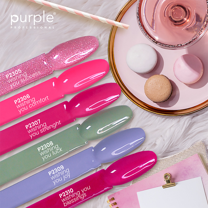 Gel Polish Wishing You Success Glitter - Pipa Cosmetics Purple Professional®