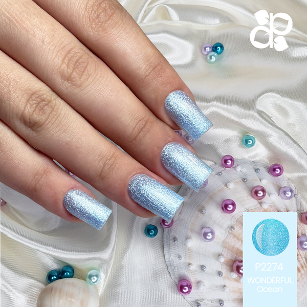 Gel Polish Wonderful Ocean glitter - Pipa Cosmetics Purple Professional®