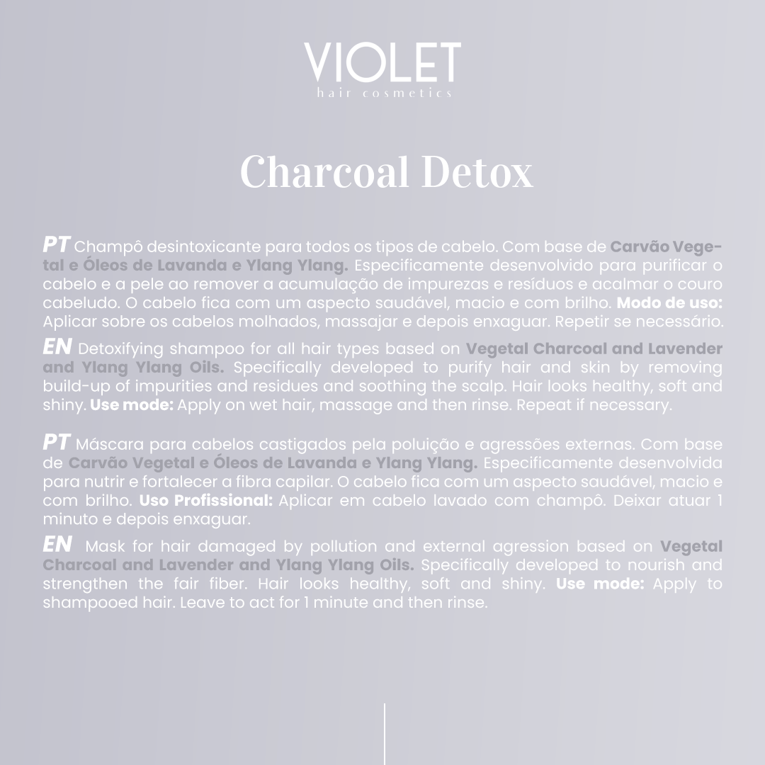 Hair Mask Charcoal Detox - Pipa Cosmetics Violet Hair Cosmetics®