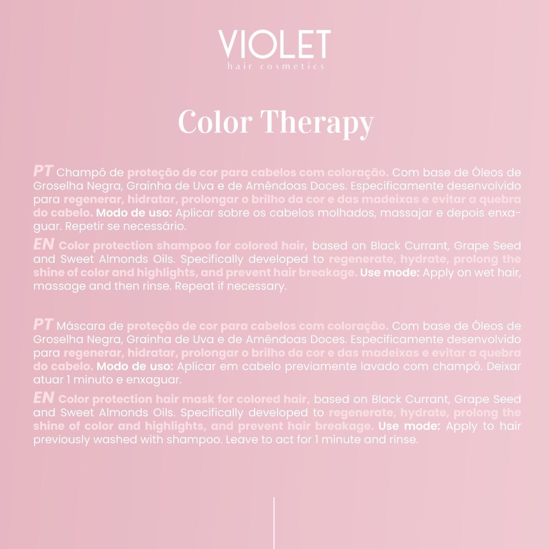 Hair Mask Color Therapy - Pipa Cosmetics Violet Hair Cosmetics®
