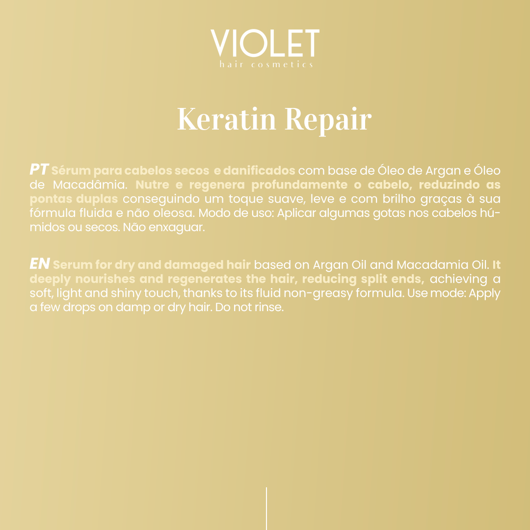 Hair Mask Keratin Repair - Pipa Cosmetics Violet Hair Cosmetics®