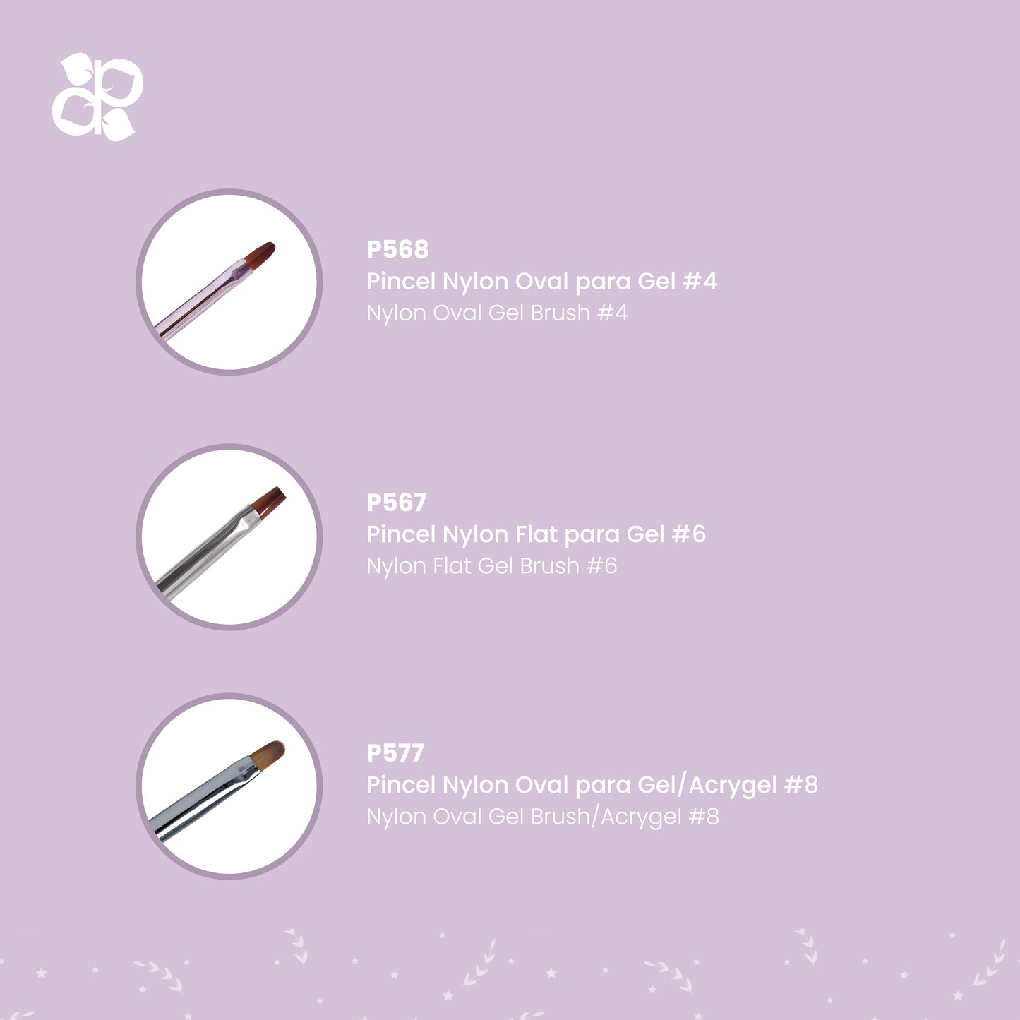 Kit Brushes 4 - Pipa Cosmetics Purple Professional®