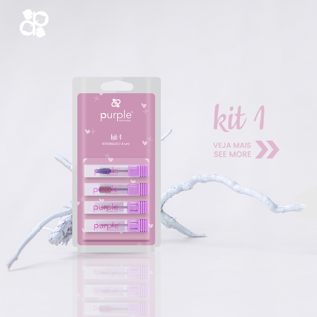 Kit Drills 1 - Pipa Cosmetics Purple Professional®