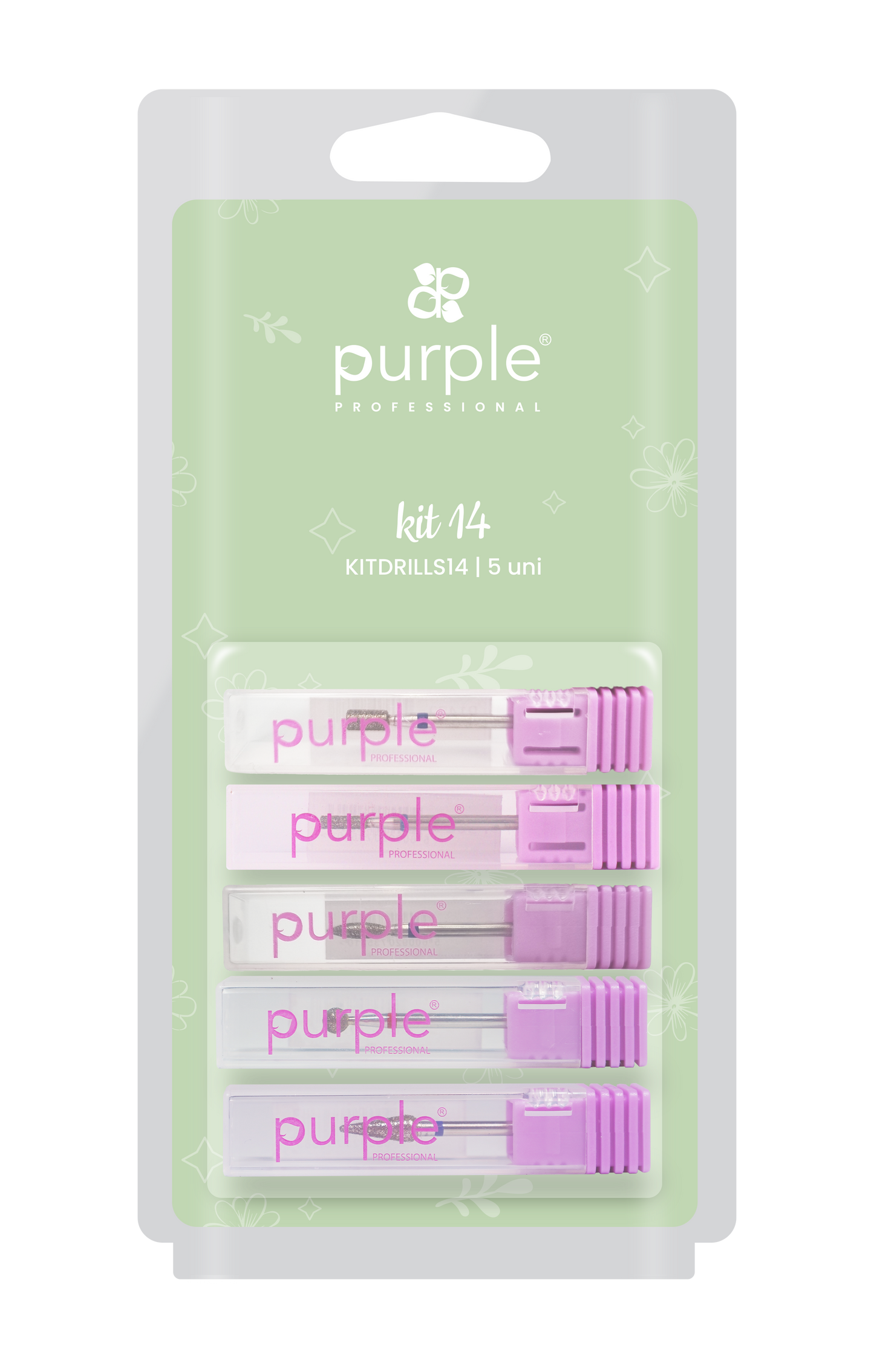 Kit Drills 14 - Pipa Cosmetics Purple Professional®