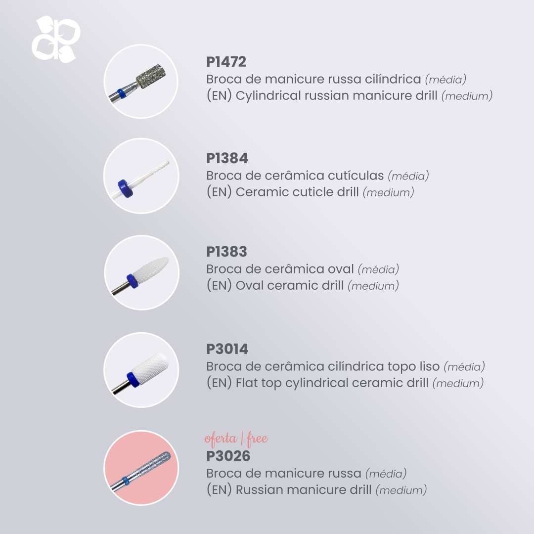 Kit Drills 2 - Pipa Cosmetics Purple Professional®